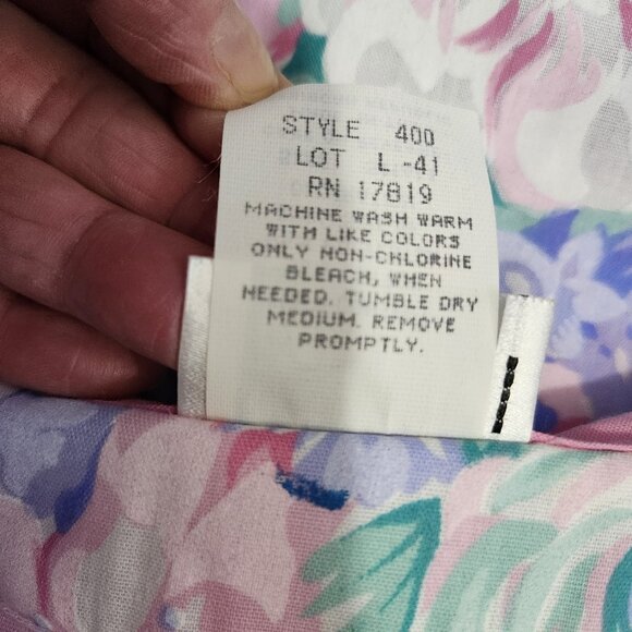 Vintage Kelly Reed Women's Size Small House Dress Mumu Snaps Pockets Floral NWOT - Picture 10 of 13